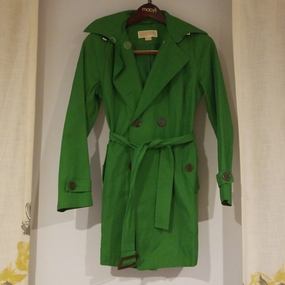 MICHAEL Michael Kors Jackets & Blazers - Michael Kors Green Trench Coat